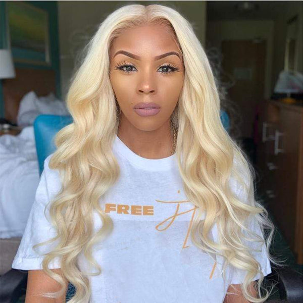 613 Brazilian Blonde Bundles with Frontal or Closure