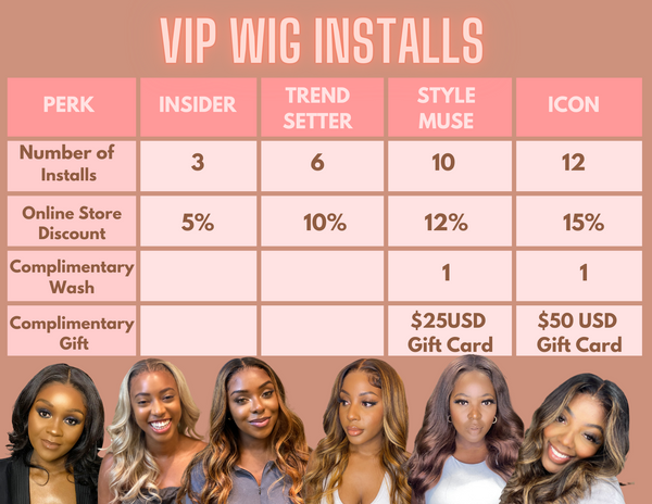 VIP WIG INSTALL PACKAGES